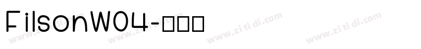 FilsonW04字体转换