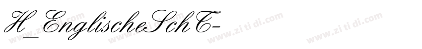 H_EnglischeSchT字体转换
