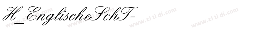 H_EnglischeSchT字体转换