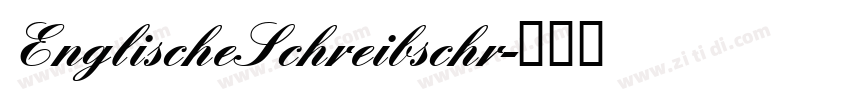 EnglischeSchreibschr字体转换