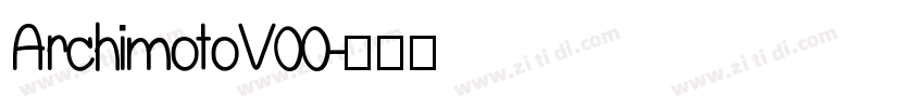 ArchimotoV00字体转换