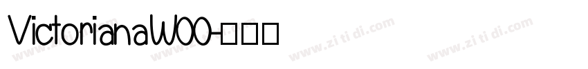 VictorianaW00字体转换