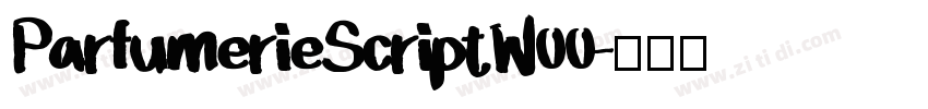 ParfumerieScriptW00字体转换