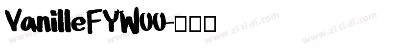 VanilleFYW00字体转换