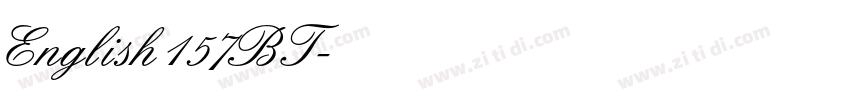 English157BT字体转换