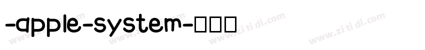 -apple-system字体转换