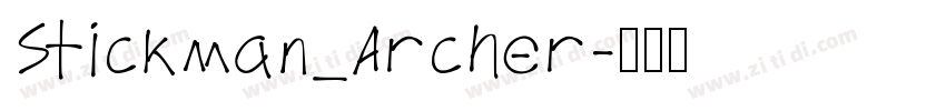 Stickman_Archer字体转换