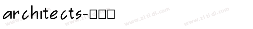 architects字体转换