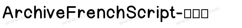ArchiveFrenchScript字体转换