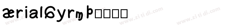 ArialCyrMT字体转换