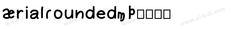 ArialRoundedMT字体转换