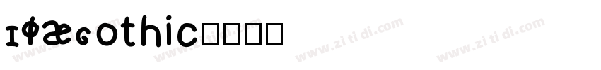 IPAGothic字体转换