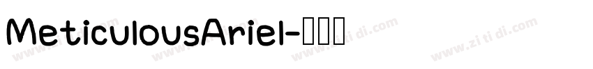 MeticulousAriel字体转换