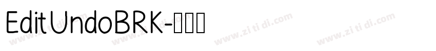 EditUndoBRK字体转换