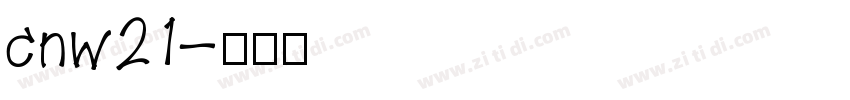 cnw21字体转换