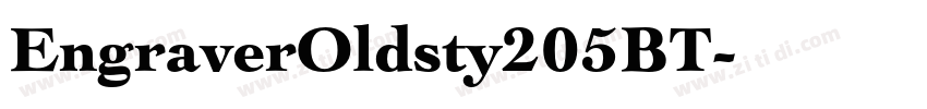 EngraverOldsty205BT字体转换