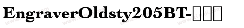 EngraverOldsty205BT字体转换
