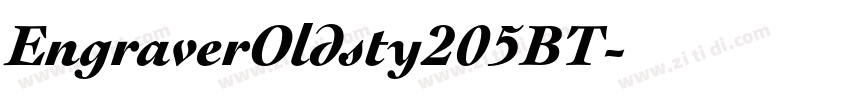 EngraverOldsty205BT字体转换