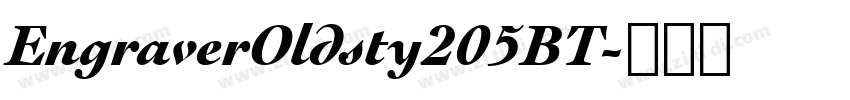 EngraverOldsty205BT字体转换