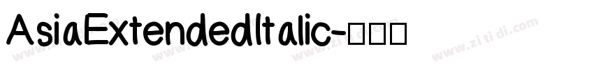 AsiaExtendedItalic字体转换