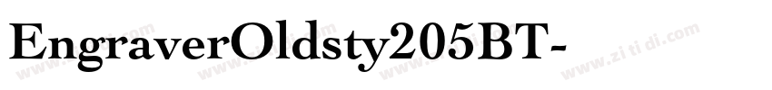 EngraverOldsty205BT字体转换