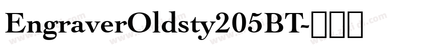 EngraverOldsty205BT字体转换