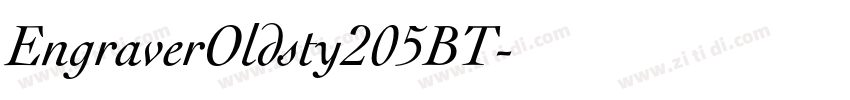 EngraverOldsty205BT字体转换