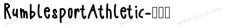 RumblesportAthletic字体转换