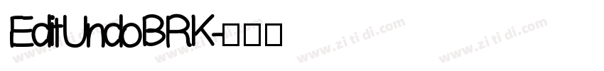 EditUndoBRK字体转换