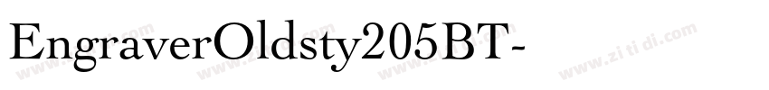 EngraverOldsty205BT字体转换