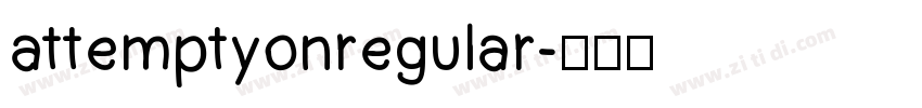 attemptyonregular字体转换