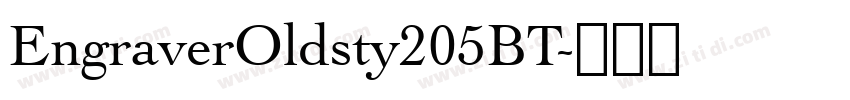 EngraverOldsty205BT字体转换