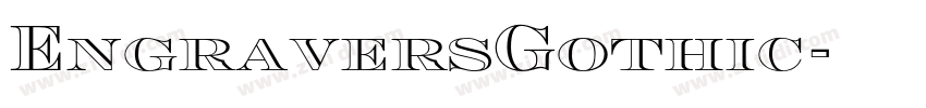 EngraversGothic字体转换