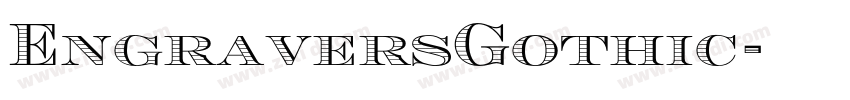 EngraversGothic字体转换