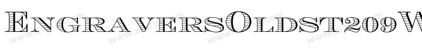 EngraversOldst209W01字体转换