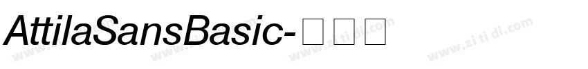 AttilaSansBasic字体转换
