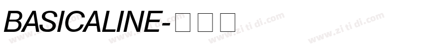 BASICALINE字体转换