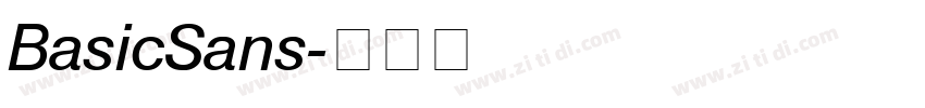 BasicSans字体转换
