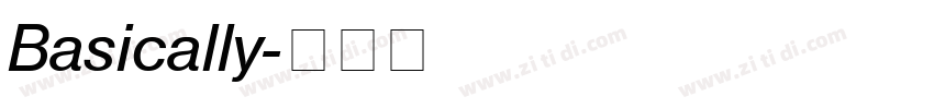 Basically字体转换