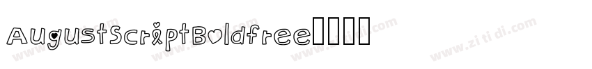AugustScriptBoldfree字体转换