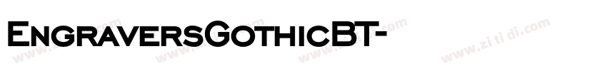 EngraversGothicBT字体转换
