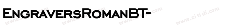EngraversRomanBT字体转换