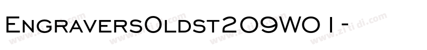 EngraversOldst209W01字体转换
