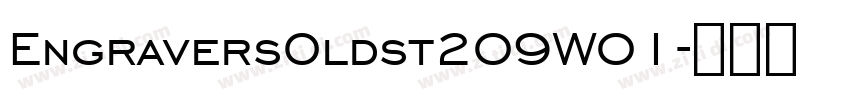 EngraversOldst209W01字体转换