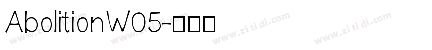 AbolitionW05字体转换