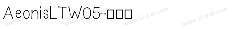 AeonisLTW05字体转换