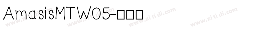 AmasisMTW05字体转换