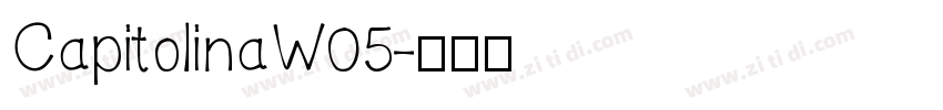 CapitolinaW05字体转换