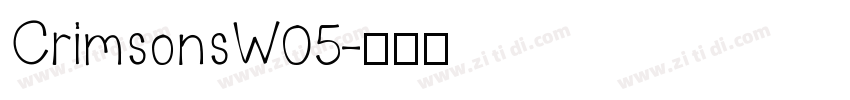 CrimsonsW05字体转换
