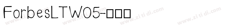 ForbesLTW05字体转换